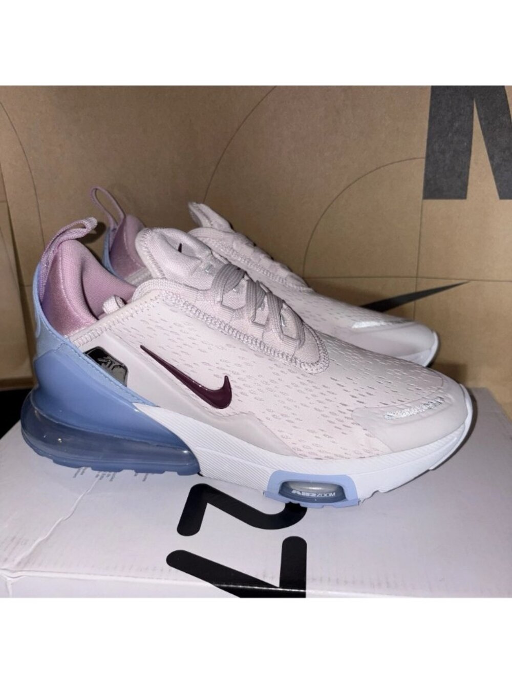 NEW Nike Air Max 270 Premium Pearl Arctic Pink IO9884-107 Women Sz 7 / 5.5Y